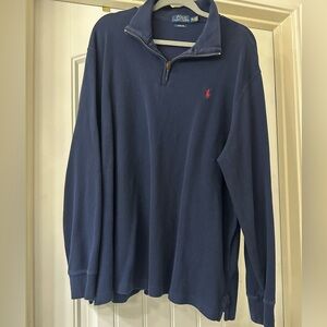 Blue Ralph Lauren Men’s Cotton Quarter-zip Pullover XXL